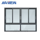 Guangdong NAVIEW Horizontal Kedap Suara Thermal Break Aluminium Glazing Sliding Bi Lipat Jendela pemasok