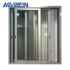 Harga Perumahan Guangdong NAVIEW Thermal Break Low-E Glass Aluminium Sliding Window With Screen pemasok