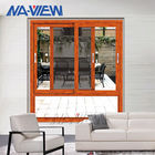 Guangdong NAVIEW Standard Custom Wooden Color Aluminium Sliding Window pemasok