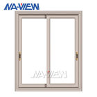 Guangdong NAVIEW Australian Standard Sliding White Tempered Double Glass Aluminium Window pemasok
