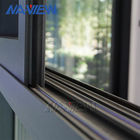 Guangdong NAVIEW Single Clear Tempered Glass Aluminium Frame Jendela Geser Aluminium Warna Hitam pemasok