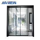 Guangdong NAVIEW Ash Black Aluminium Sliding Window System Window On Bargain Price Tersedia Untuk Apartemen Hotel pemasok